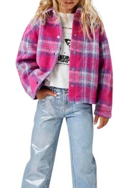 Sobrecamisa Name It Niyorka fucsia para niña