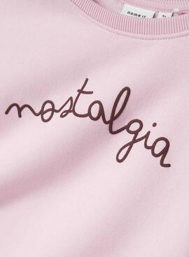 Sudadera Name It Fovi rosa para niña