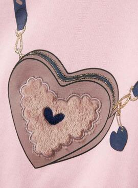 Sudadera Name It Nora rosa para niña