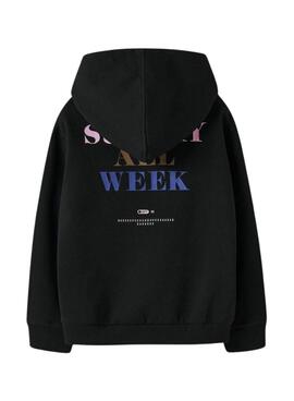 Sudadera Name It Fofina negro para niña