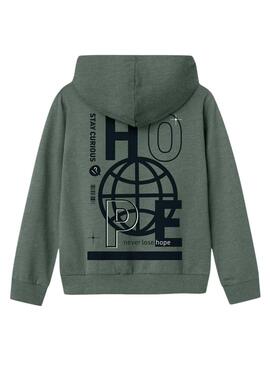 Sudadera Name It Molaf verde para niño