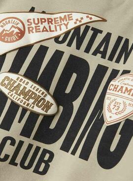 Sudadera Name It Mosman beige para niño