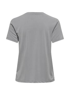 Camiseta Only Free Modal gris para mujer