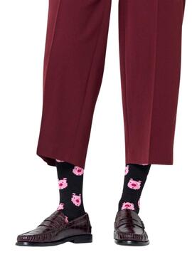 Calcetines Happy Socks Pig negro para mujer y hombre
