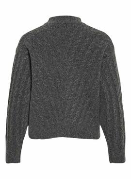 Jersey Vila Virelli de punto gris para mujer
