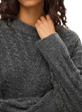 Jersey Vila Virelli de punto gris para mujer