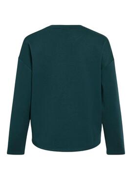 Sudadera Vila Visiffi verde para mujer