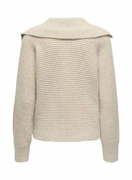 Jersey Only Mally beige para mujer