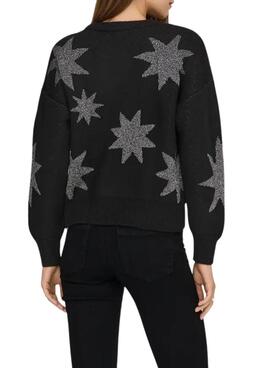 Jersey Only Rosie Glitter negro para mujer