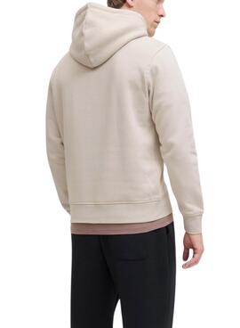 Sudadera Jack and Jones Soho beige para hombre