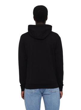 Chaqueta Emporio Armani EA7 negro y dorado con capucha para hombre