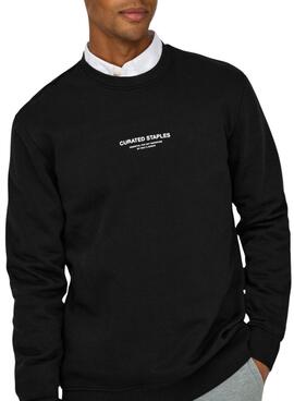 Sudadera Only and Sons Curated Crew negro para hombre