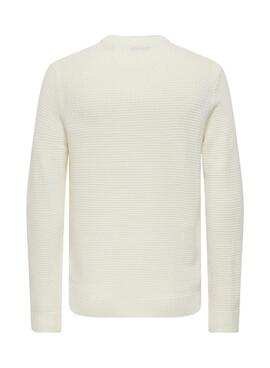 Jersey Only and Sons Alam beige para hombre
