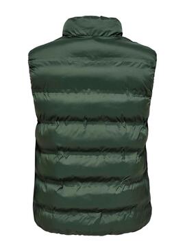 Chaleco Only and Sons Union acolchado verde para hombre