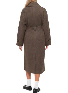 Abrigo Only Gina marrón para mujer