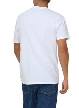 Camiseta Only and Sons Milo Photo blanco para hombre