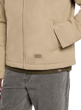Cazadora Dickies forrada Eisenhower beige para hombre