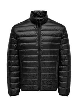 Cazadora Only and Sons Noa acolchada negro para hombre