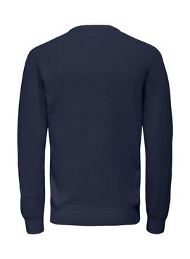 Jersey Only and Sons Kurt regular marino para hombre