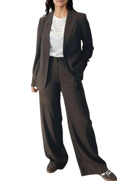 Pantalones Vila Vifalte estampado de cuadros para mujer