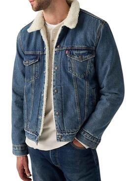 Cazadora vaquera Levis Type 3 Sherpa Trucker para hombre