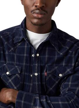 Camisa Levis Barstow Western marino para hombre