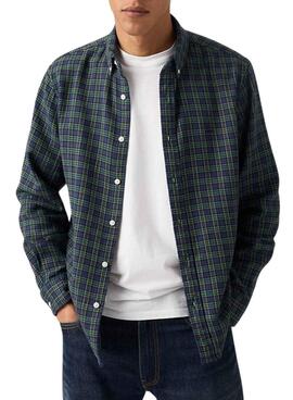 Camisa Levis Authentic Button cuadros verde para hombre