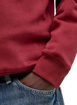 Sudadera Jack and Jones Bleecker rojo para hombre