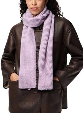 Bufanda Pieces Milla malva para mujer