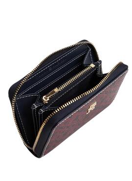 Cartera Tommy Hilfiger Icon print monograma marino para mujer