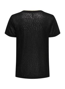 Camiseta Only Beatrice manga corta negro para mujer