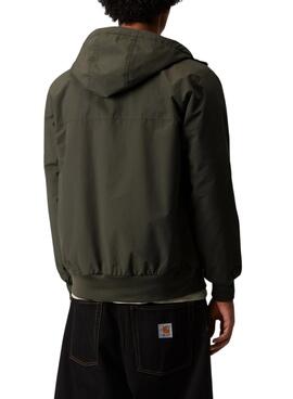 Cazadora Carhartt Sail con capucha verde para hombre