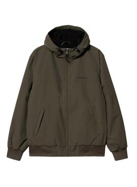 Cazadora Carhartt Sail con capucha verde para hombre