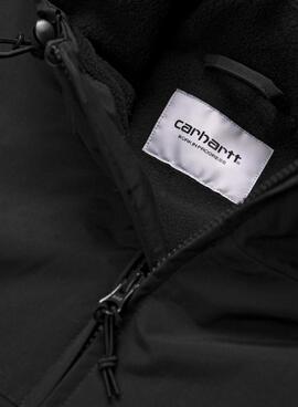 Cazadora Carhartt Sail con capucha negro para hombre