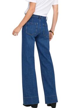 Pantalón vaquero Only Cypress bolsillos acampanados para mujer