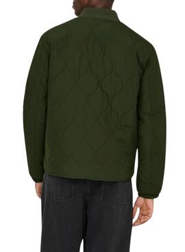 Cazadora Only and Sons acolchada Anton verde para hombre