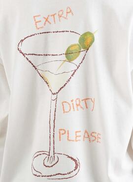 Camiseta Only Vivvi manga larga blanca para mujer