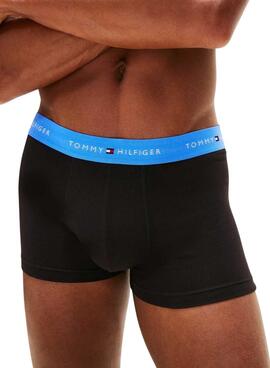 Pack 3 calzoncillos Tommy Hilfiger Trunk Signature negro para hombre