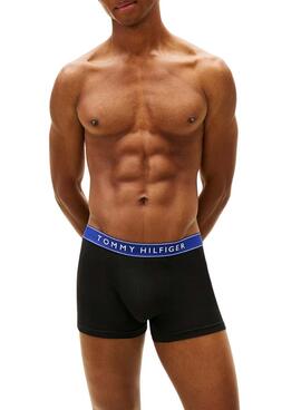 Pack 3 calzoncillos Tommy Hilfiger Trunk negro cintura colores para hombre