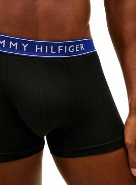 Pack 3 calzoncillos Tommy Hilfiger Trunk negro cintura colores para hombre