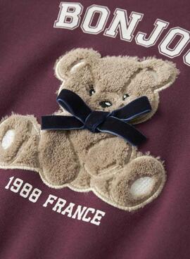 Sudadera Name It Frear granate para niña