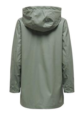 Chubasquero Only Elisa verde para mujer