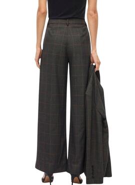Pantalones Vila Vifalte estampado de cuadros para mujer