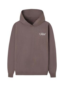 Sudadera Silbon capucha Wellness Club marrón para hombre