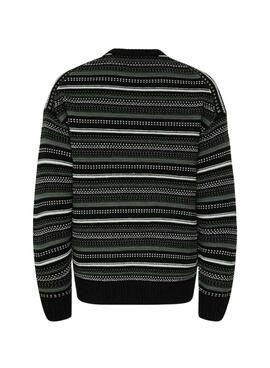 Jersey Only and Sons Roy Relaxed negro para hombre