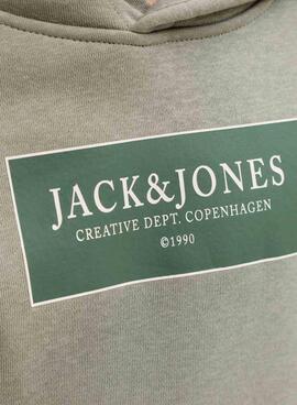 Sudadera Jack and Jones Greene verde para niño