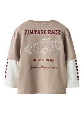 Camiseta Name It Richael beige para niño