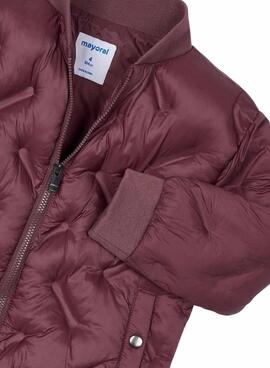 Cazadora Mayoral bomber granate para niño y niña