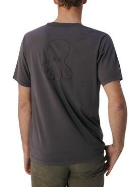 Camiseta El Pulpo gris para hombre