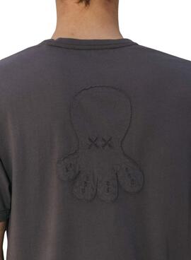 Camiseta El Pulpo gris para hombre